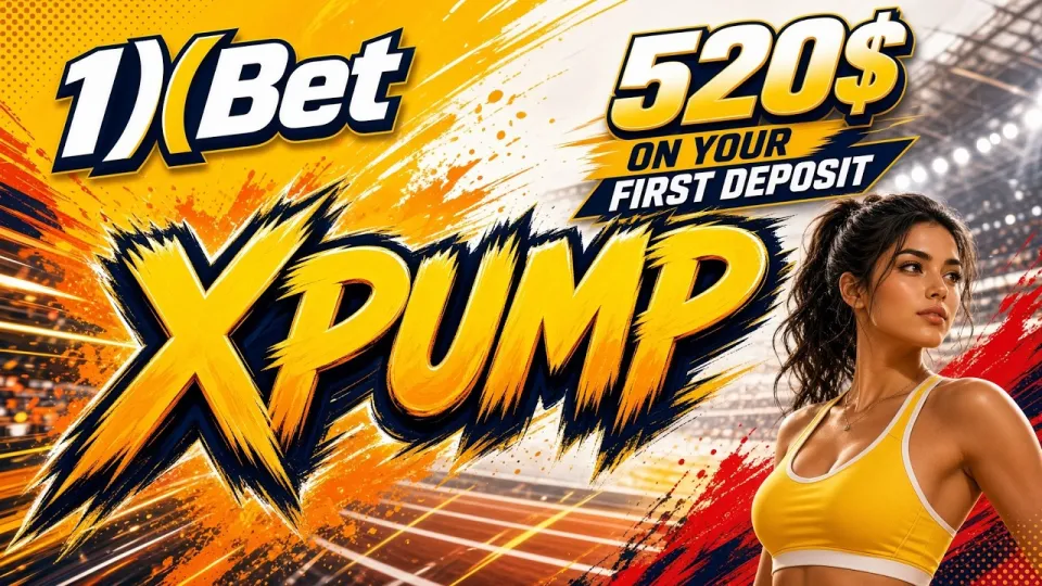 1XBET Promo Code XPUMP gives new players a $520 welcome bonus on the first deposit